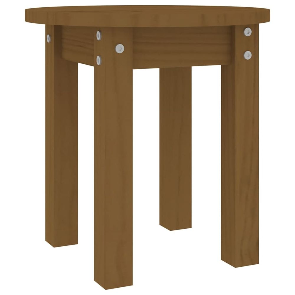 Vidaxl Konferenčný stolík medovo-hnedý Ø 35x35 cm borovicový masív